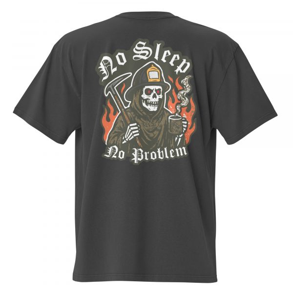 No Sleep No Problem (Back Design) - Oversized faded t-shirt