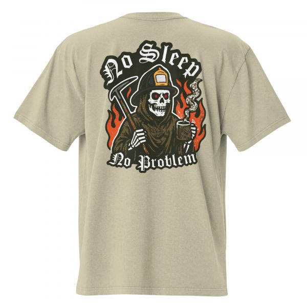 No Sleep No Problem (Back Design) - Oversized faded t-shirt - Image 18