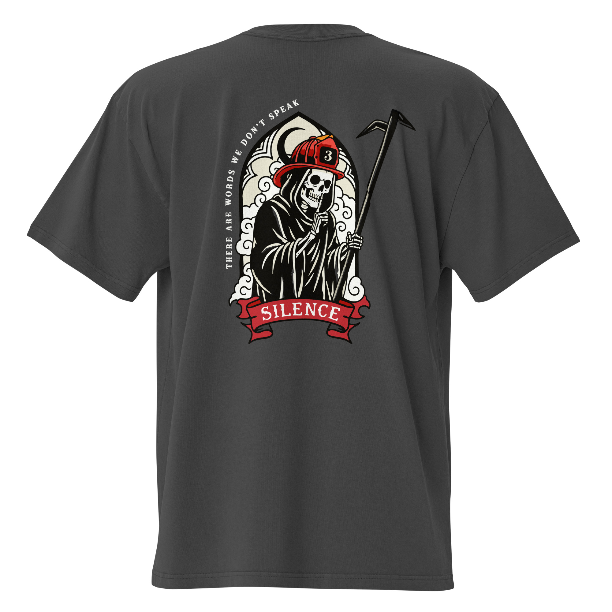 Q U I T E - The words we don't say - Oversized faded t-shirt - Image 2