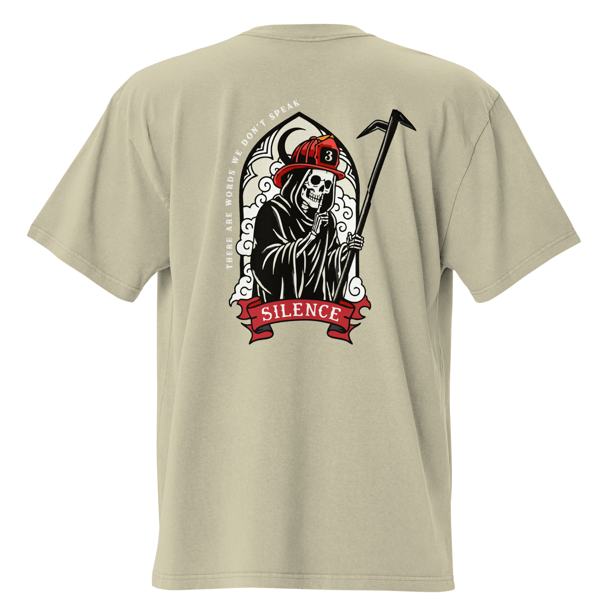 Q U I T E - The words we don't say - Oversized faded t-shirt - Image 3