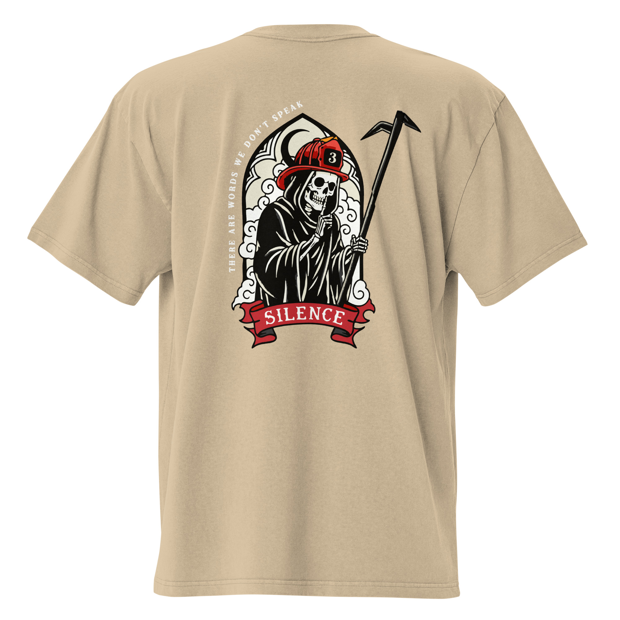 Q U I T E - The words we don't say - Oversized faded t-shirt